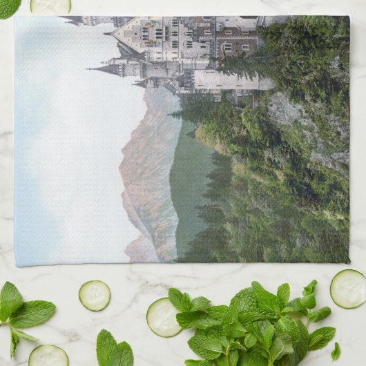 Fairytale German Castle Theedoek (Gevouwen)