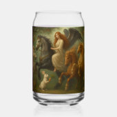 Fairytale Horses and Angel Drinkware Set Blikvorm Glas (Voorkant)