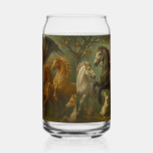 Fairytale Horses and Angel Drinkware Set Blikvorm Glas (Rechts)