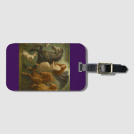 Fairytale Horses and Angel Luggage Tag Bagagelabel