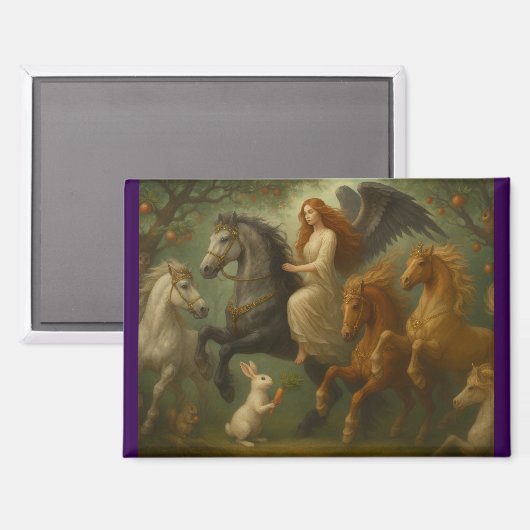 Fairytale Horses and Angel Magnet (Voorkant / Achterkant)