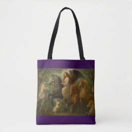 Fairytale Horses and Angel Tote Tote Bag