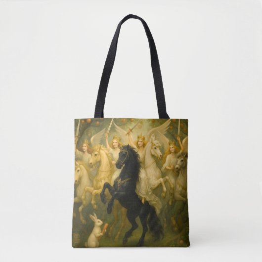 FairyTale Horses and Ethereal Guardian AngelsTote Tote Bag (Voorkant)