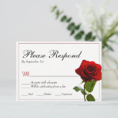 Fairytale huwelijksuitnodiging RSVP kaartje (Staand voorkant)