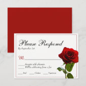 Fairytale huwelijksuitnodiging RSVP kaartje (Voorkant / Achterkant)