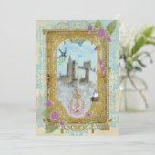 Fairytale kasteel in de nesten kaart (Staand voorkant)