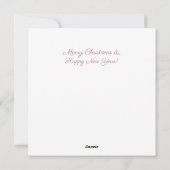 Fairytale kerstbomen Snowy Scenery Feestdagenkaart (Achterkant)