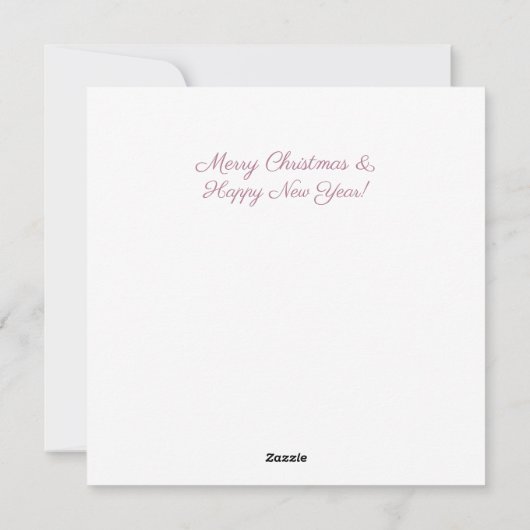 Fairytale kerstbomen Snowy Scenery Feestdagenkaart (Achterkant)