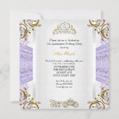 Fairytale Lavender Quinceanera 15e verjaardag 2 Kaart (Achterkant)