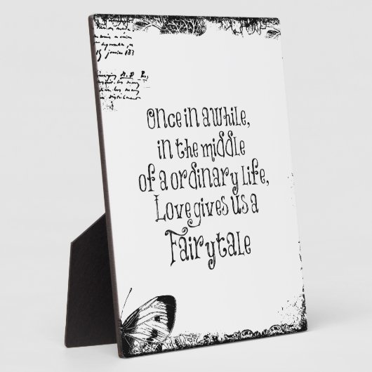 Fairytale Love Quote Fotoplaat (Zijkant)