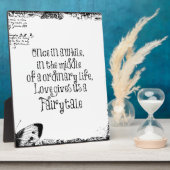  Fairytale Love Quote Fotoplaat (Zijkant)