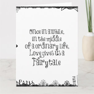 Fairytale Love Quote Kaart