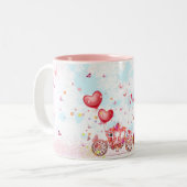 Fairytale Love Tweekleurige Koffiemok (Voorkant links)