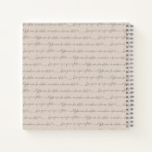 Fairytale Love Zee, Hawaiian Wedding Notitieboek (Achterkant)