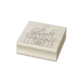 Fairytale Medieval Royal Castle Rubberstempel (Stempel)