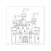 Fairytale Medieval Royal Castle Zelfinktende Stempel (Design)