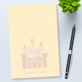 Fairytale Medieval Royal Princess Castle op geel Post-it® Notes