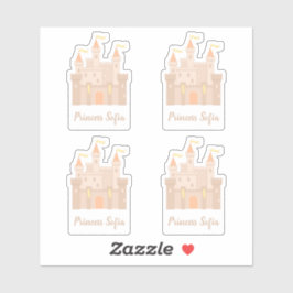Fairytale Medieval Royal Princess Castle Set van 4 Sticker