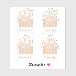 Fairytale Medieval Royal Princess Castle Set van 4 Sticker