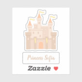 Fairytale Medieval Royal Princess Castle Sticker (Vel)
