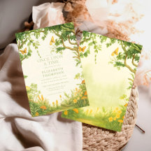 fairytale mushroom forest baby shower girl