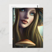 Fairytale paddenstoel briefkaart (Voorkant / Achterkant)