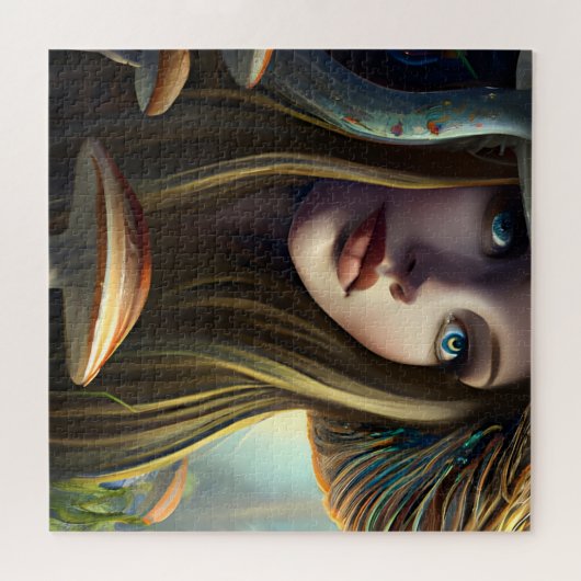 Fairytale paddenstoel legpuzzel (Horizontaal)