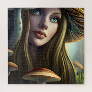 Fairytale paddenstoel legpuzzel