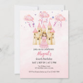 Fairytale Pink Castle Princess All Ages Birthday Kaart (Voorkant)
