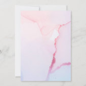 Fairytale Pink Unicorn Dream Cloud | BABY SHOWER Kaart (Achterkant)