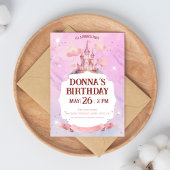 Fairytale Princess Birthday Party Kaart