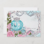 Fairytale Princess Birthday Party Kaart (Achterkant)