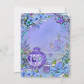 Fairytale Princess Birthday Party Kaart (Achterkant)