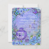 Fairytale Princess Birthday Party Kaart (Voorkant)