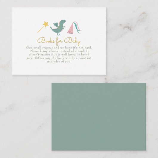 Fairytale Princess Books for Baby Enclosure Kaart (Voorkant / Achterkant)