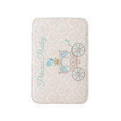 Fairytale Princess Carriage Blush Ivory Aqua Badmat (Voorkant Verticaal)