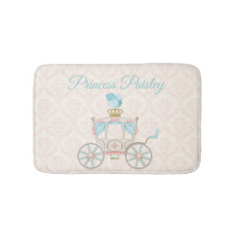 Fairytale Princess Carriage Blush Ivory Aqua Badmat