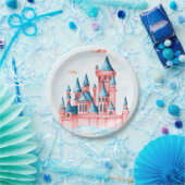 Fairytale Princess Castle Birthday Party Papieren Bordje (Feest)