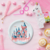 Fairytale Princess Castle Birthday Party Papieren Bordje (Feest)