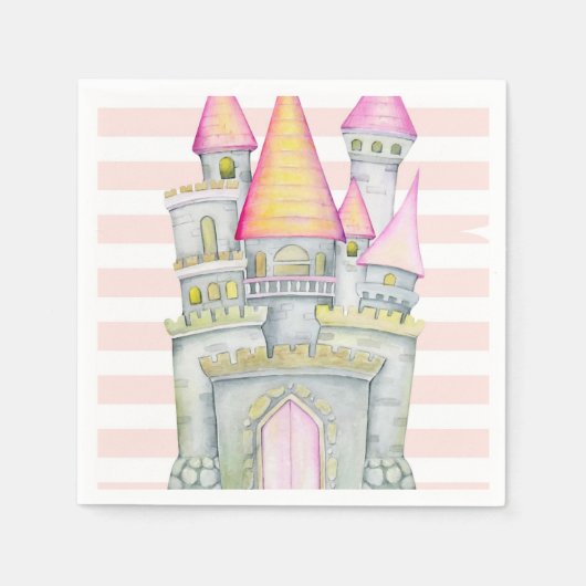 Fairytale Princess Castle Birthday Party Servet (Voorkant)