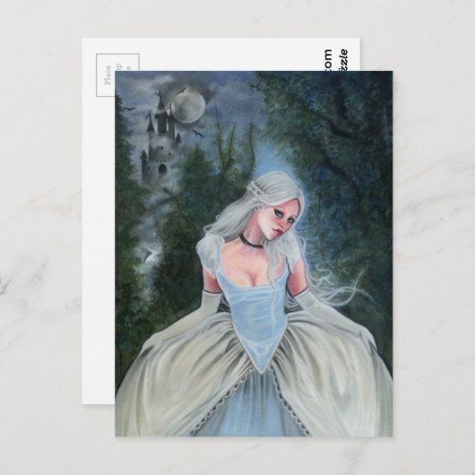 Fairytale Princess Castle slipper BRIEFKAART (Voorkant / Achterkant)