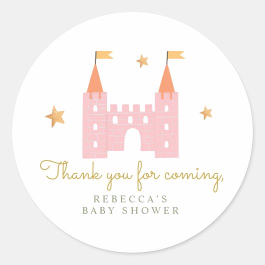 Fairytale Princess Dragon Gift sticker (Voorkant)