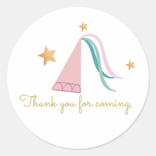 Fairytale Princess Dragon Gift sticker (Voorkant)