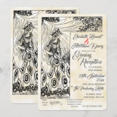 Fairytale Princess Evening Invitation Kaart (Voorkant / Achterkant)