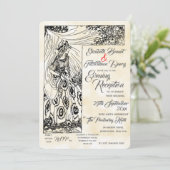 Fairytale Princess Evening Invitation Kaart (Staand voorkant)