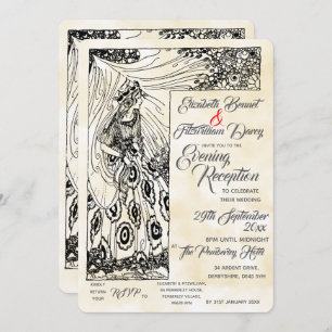 Fairytale Princess Evening Invitation Kaart