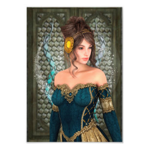 Fairytale Princess Foto Afdruk