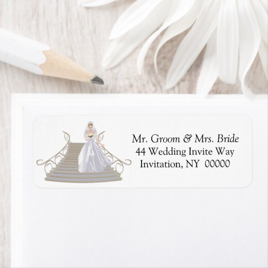 Fairytale Princess Invitation Return Address Label (Insitu)