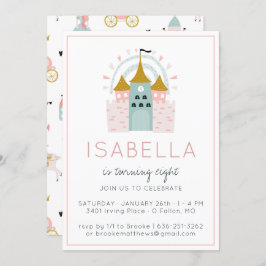 Fairytale Princess Party Invitation Kaart