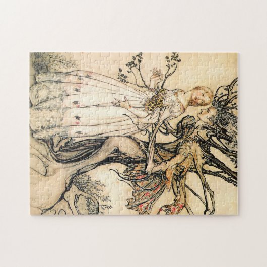 Fairytale prinses en Tree Elf Puzzle Legpuzzel (Horizontaal)